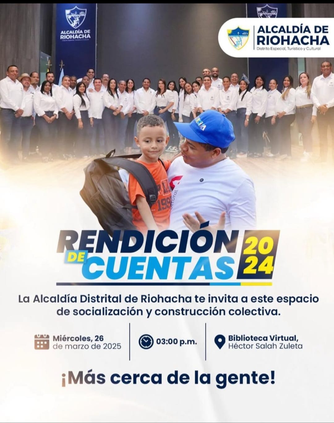 imagen de Así se llevará a cabo la Rendición de Cuentas del la Alcaldía de Riohacha 2024