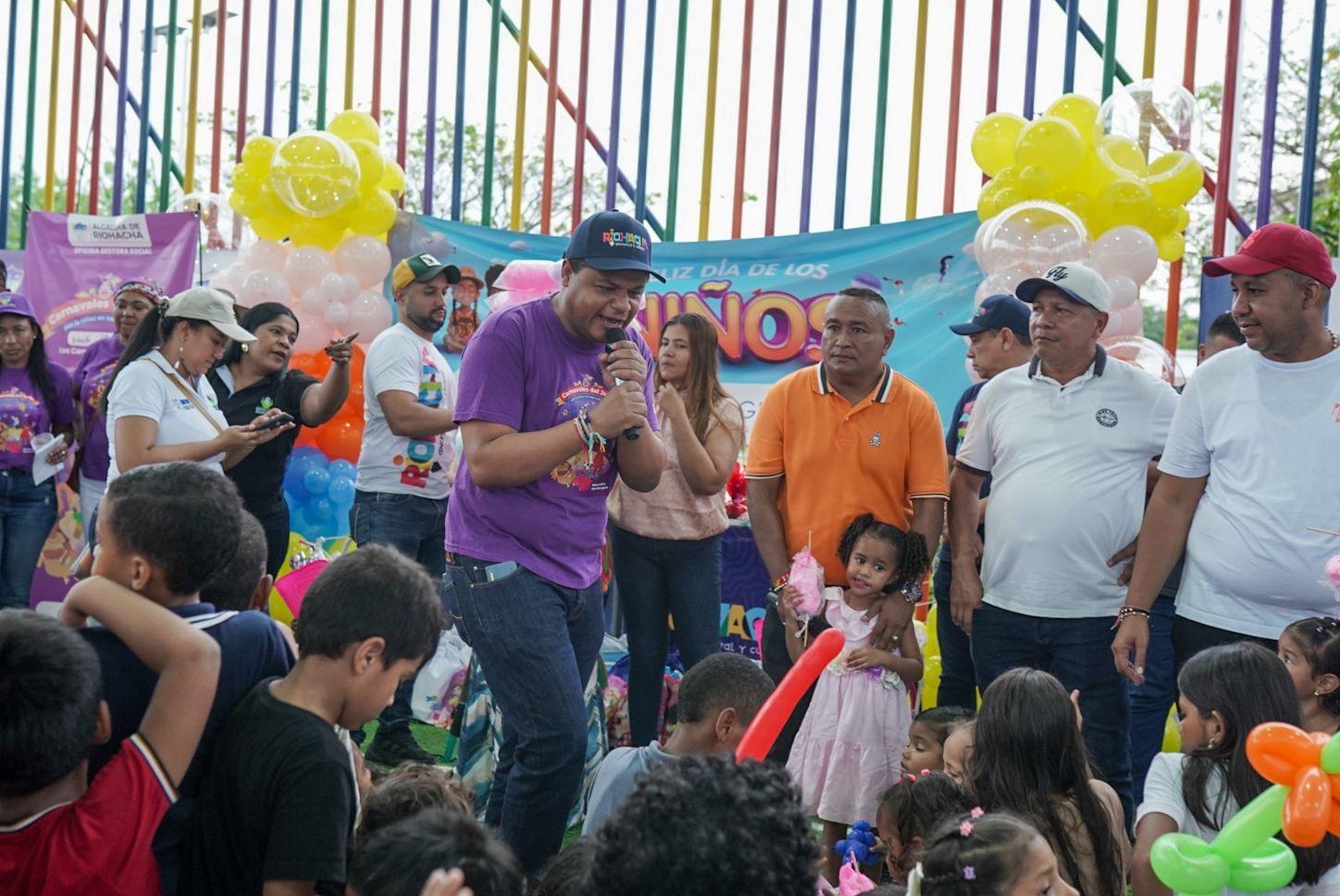 imagen de Más de 500 personas celebraron el Día de la Niñez y la entrega oficial del nuevo Parque de Las Flores Tunas en Riohacha